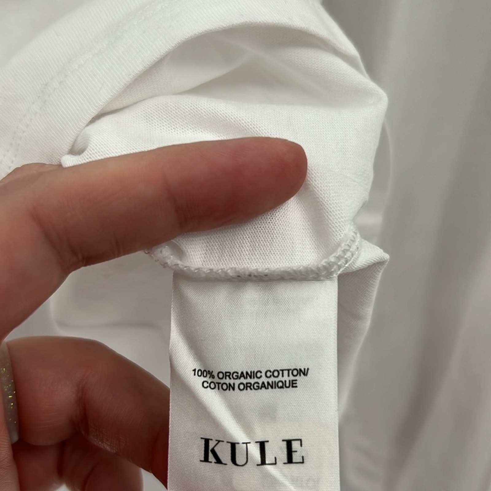 Kule Women's The Boyfriend Long Sleeve Tee - Lobster - Medium - New With Tags — image 4 of 5